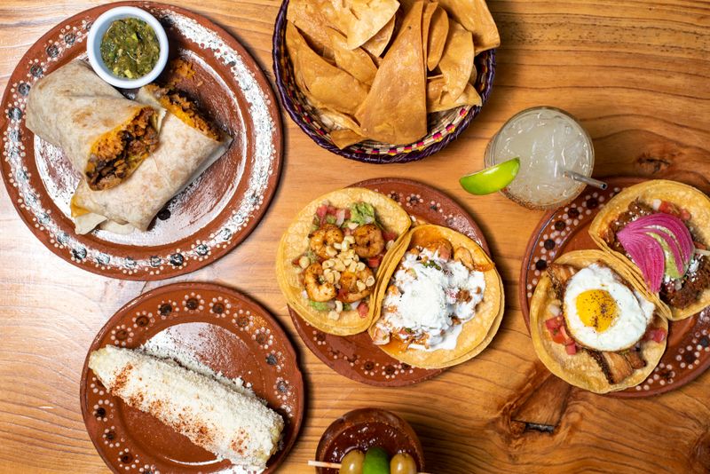 Guzman y Gomez fresh Mexican tacos and burritos spread