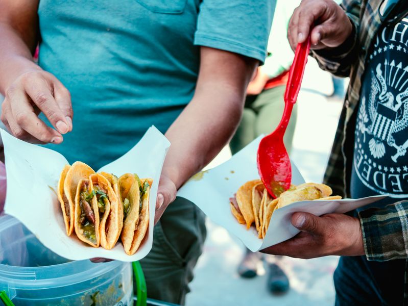 Fresh tacos at Guzman y Gomez